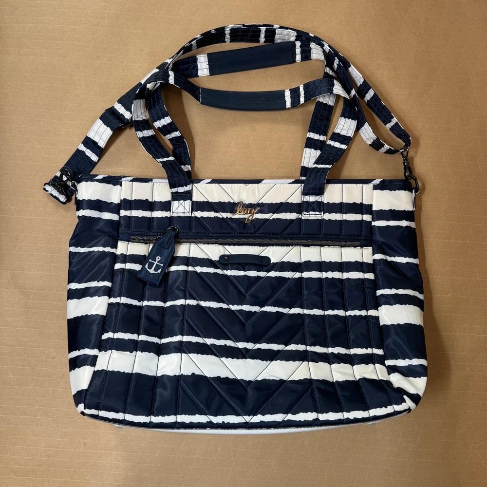 Lug Convertible Carryall Tote-Paddle Blue‎ and White